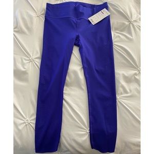 Athleta Velocity Laser Cut Capri - NWT - Cobalt